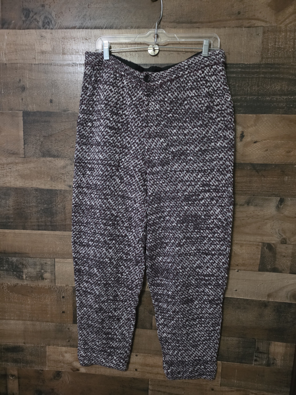 Free People Chloe Knit Pant Geometric Leggings Multi & White Medium
